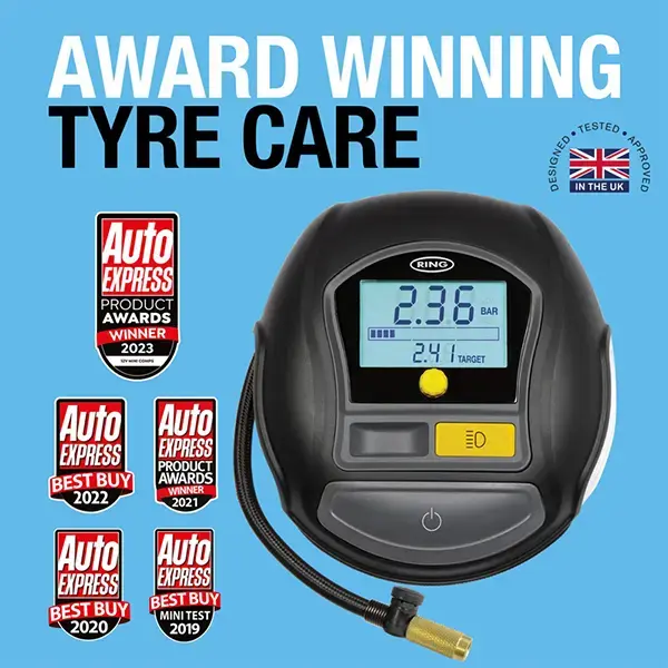Ring Auto RTC1000 Rapid Digital Tyre Inflator 12V DC
