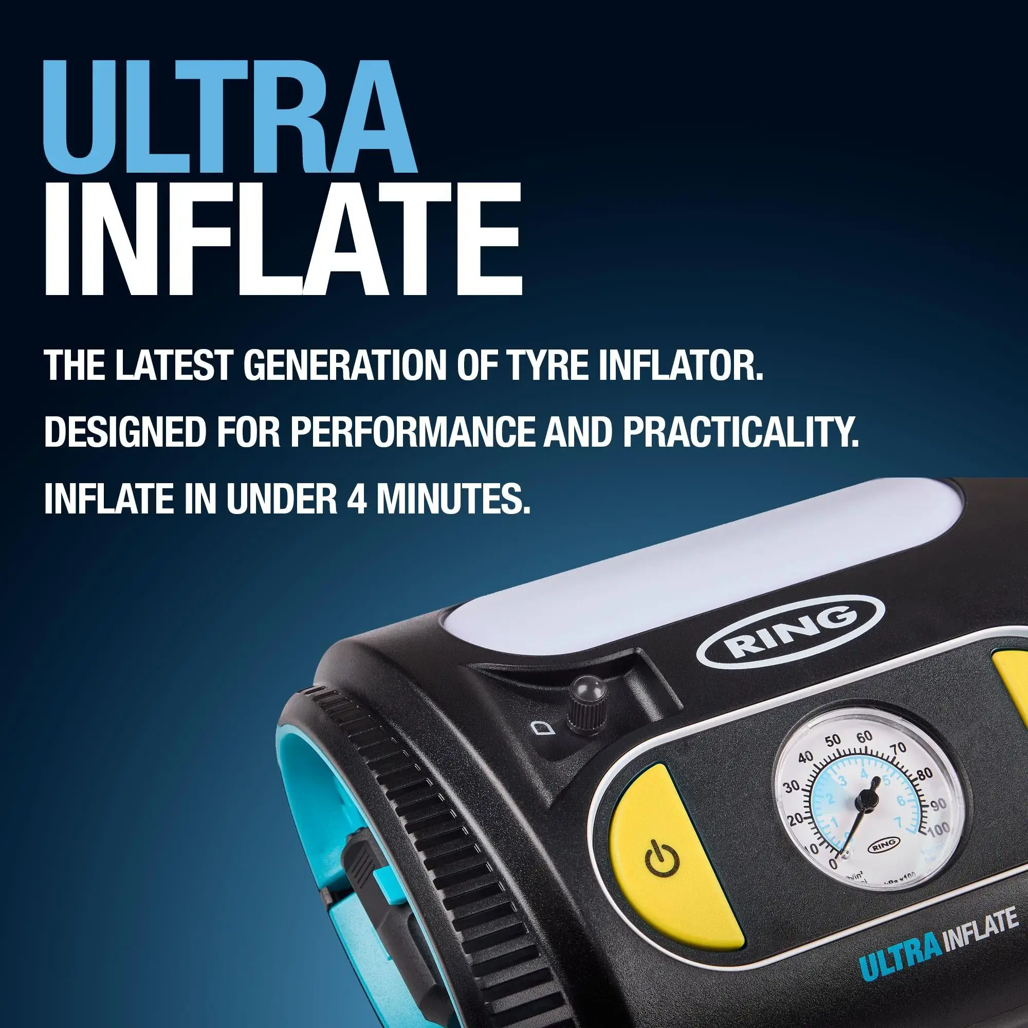 Ring Auto RTI110 UltraInflate 10 Analogue Tyre Inflator