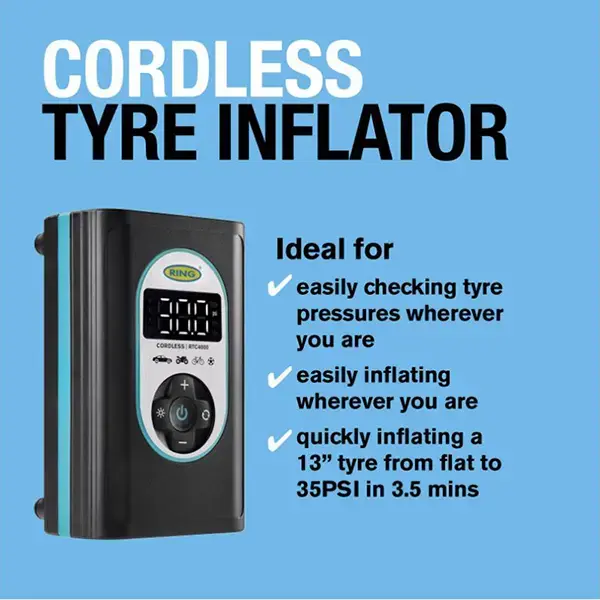 Ring Auto RTC4000 CORDLESS TYRE INFLATOR