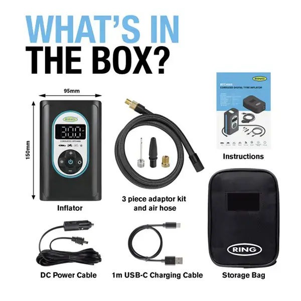 Ring Auto RTC4000 CORDLESS TYRE INFLATOR