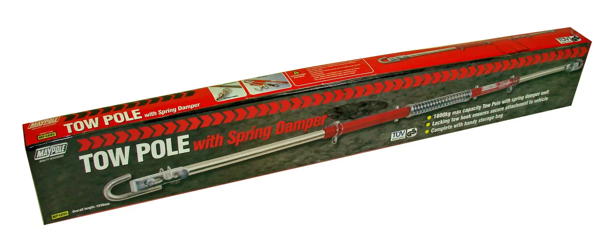 Maypole 1.8T Spring Telescopic Tow Pole MP4895