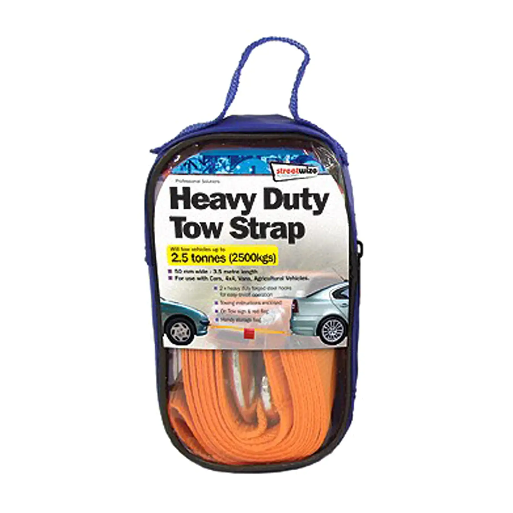 Streetwize 2.5 Tonne Heavy Duty Tow Belt