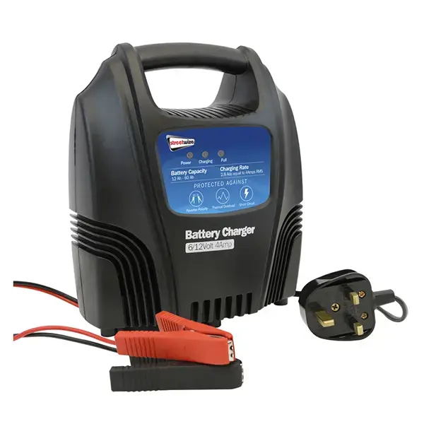 Streetwize Battery Charger - 4 amp