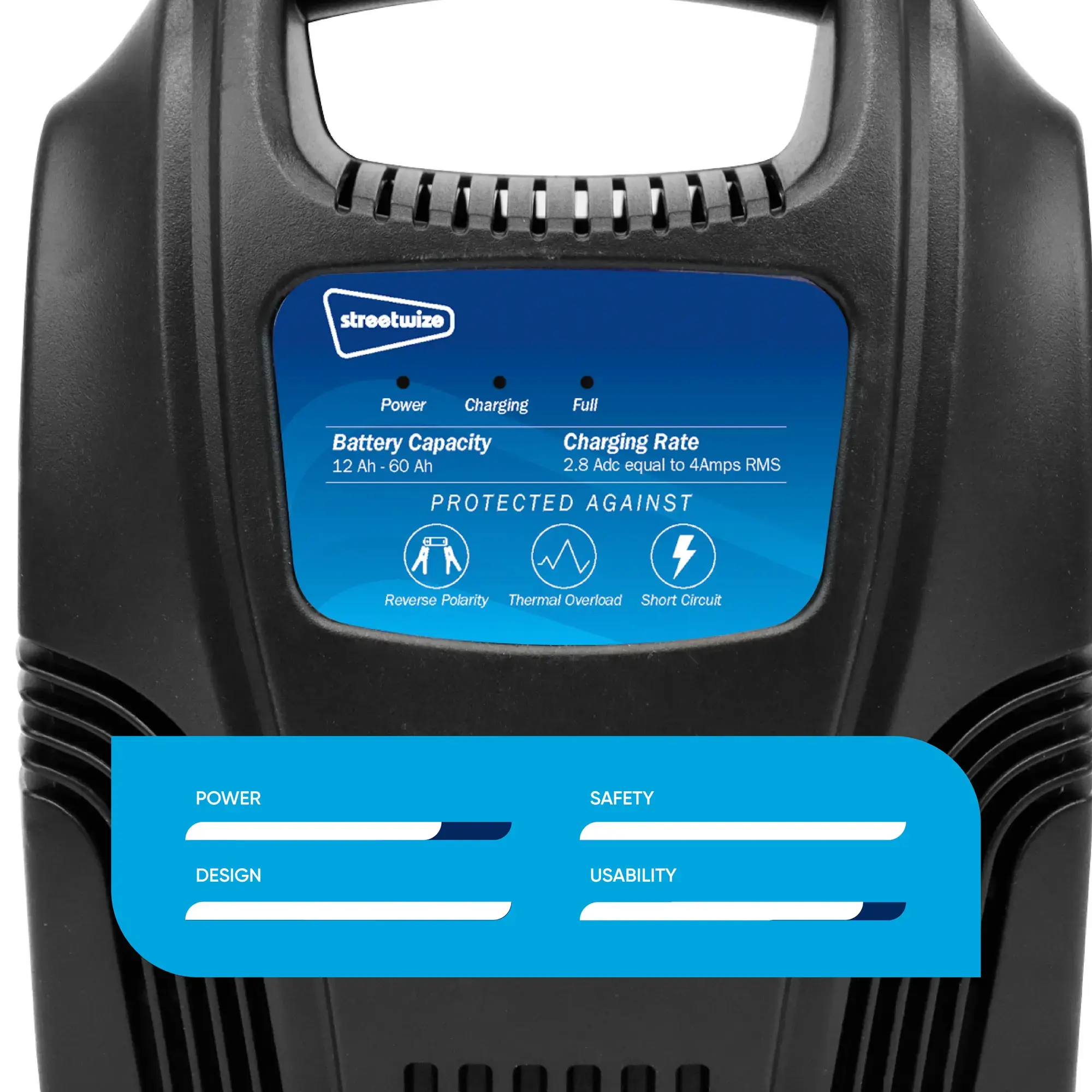Streetwize Battery Charger - 4 amp