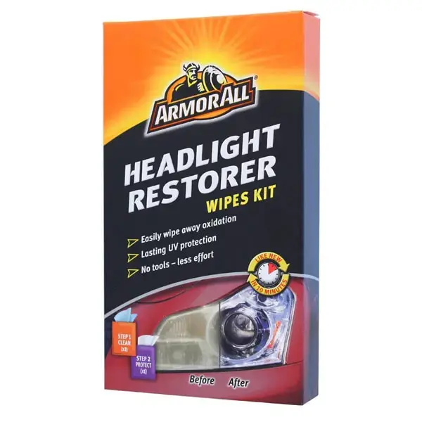 Armorall Headlight Restorer Wipes Kit