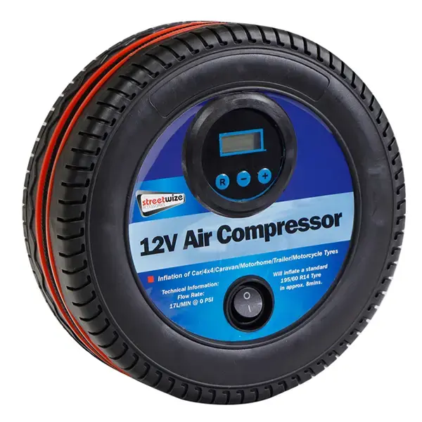 Streetwize Tyre Shape 250Psi Digital Air Compressor