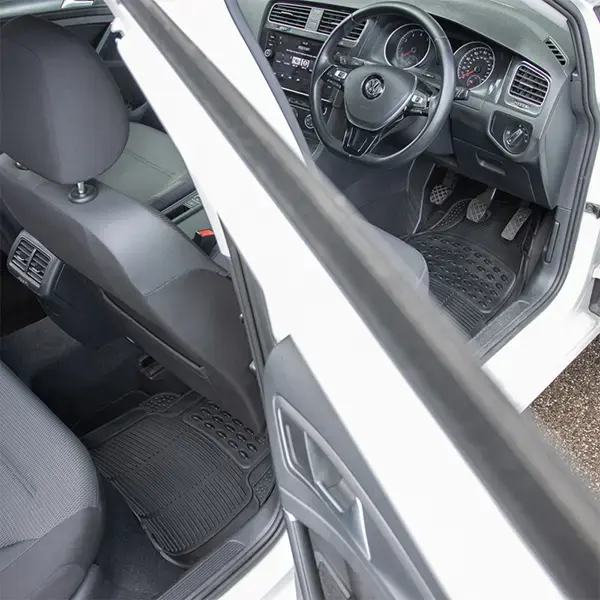 Streetwize 4 Piece Explorer Black Heavy Duty Rubber Mat Set