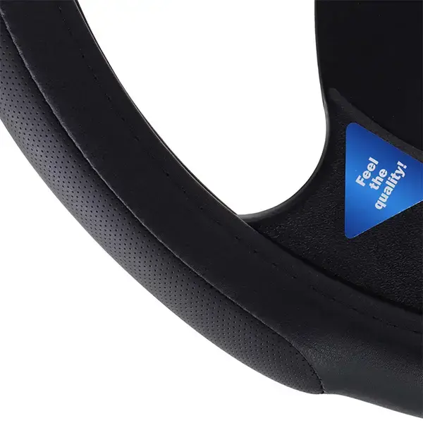 Streetwize Luxury Steering wheel Cover - Black Jumbo Grip