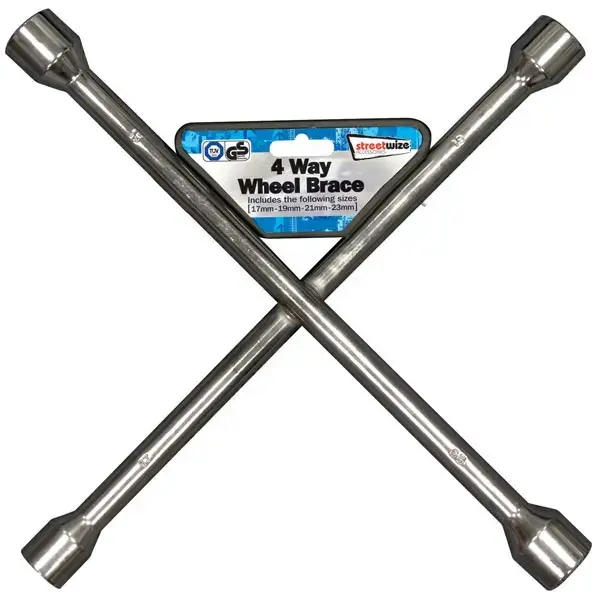 Streetwize Wheel Brace (GS TUV approved) - Silver - 17 x19 x 21 x 23 mm