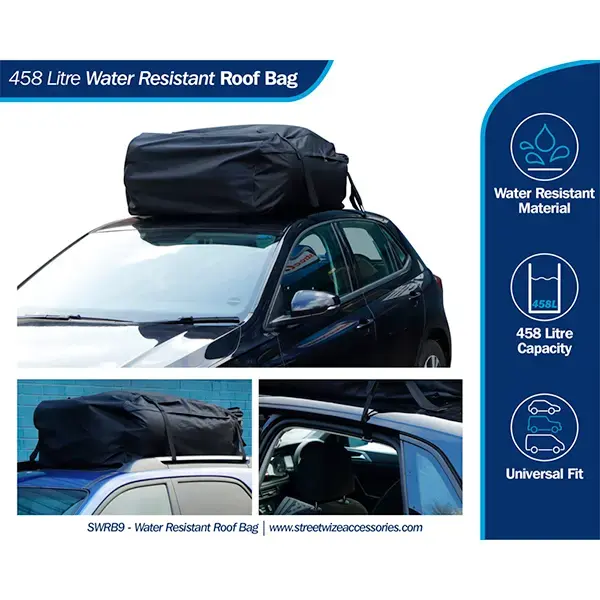 Streetwize Water Resistant Roof Bag 135x79x43cm 458 Litre Euro
