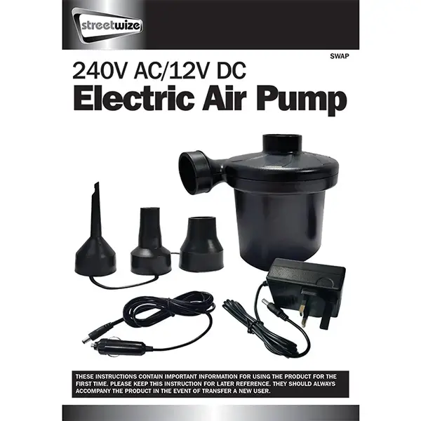 Streetwize Electric Air Pump