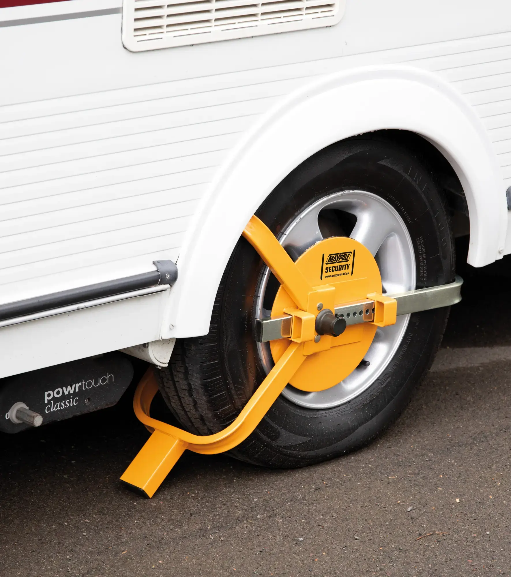 Maypole Universal Wheel Clamp 13"-17" 215mm MAX Tyre Width