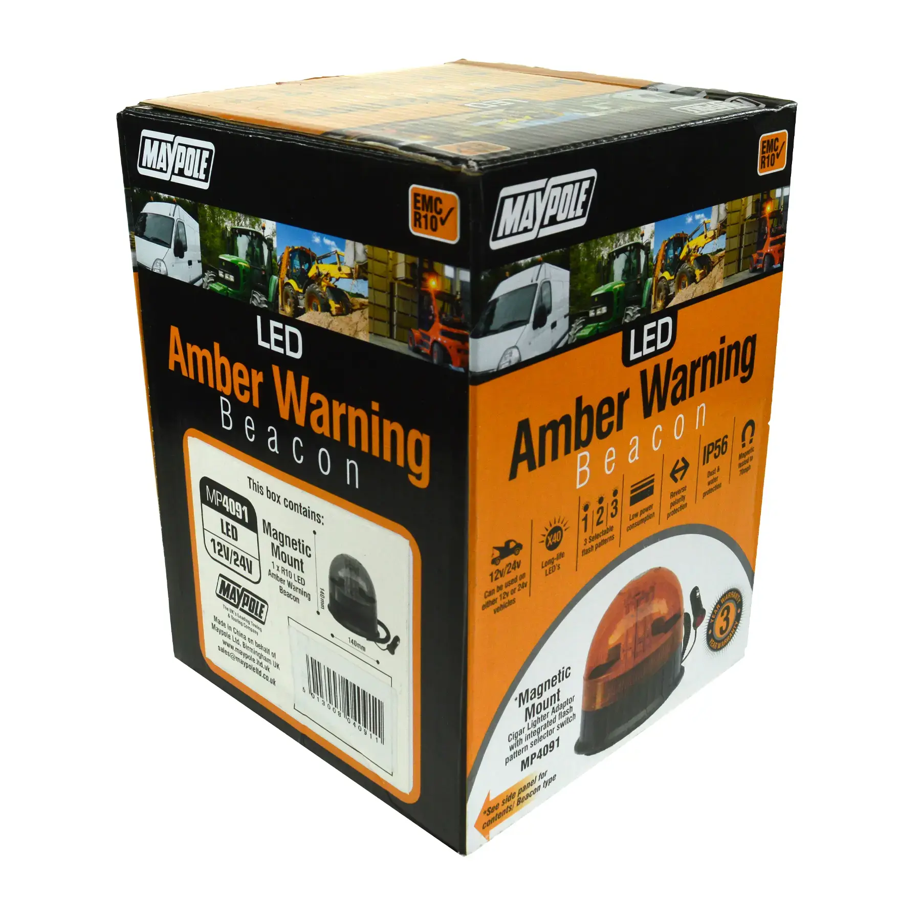 Maypole MP4091 12/24V Magnetic LED Beacon R10/IP66