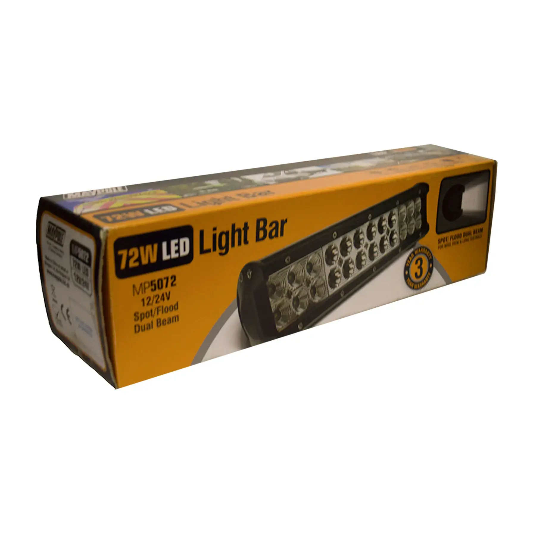 Maypole MP5072 12/24V 72W (24 x 3W) Spot/Flood Combo LED Light Bar