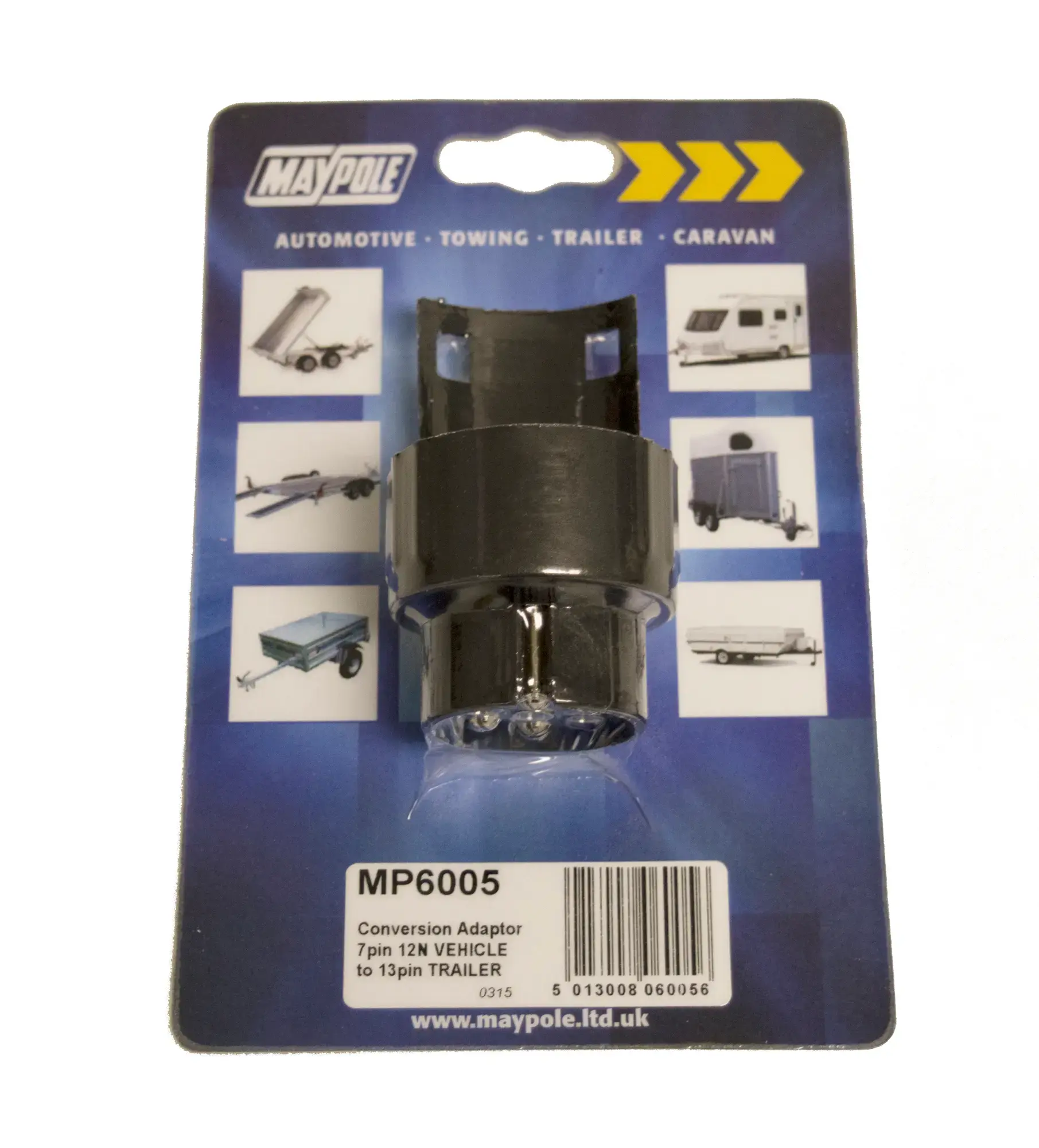 Maypole 7 Pin Vehicle To 13 Pin Trailer Adaptor