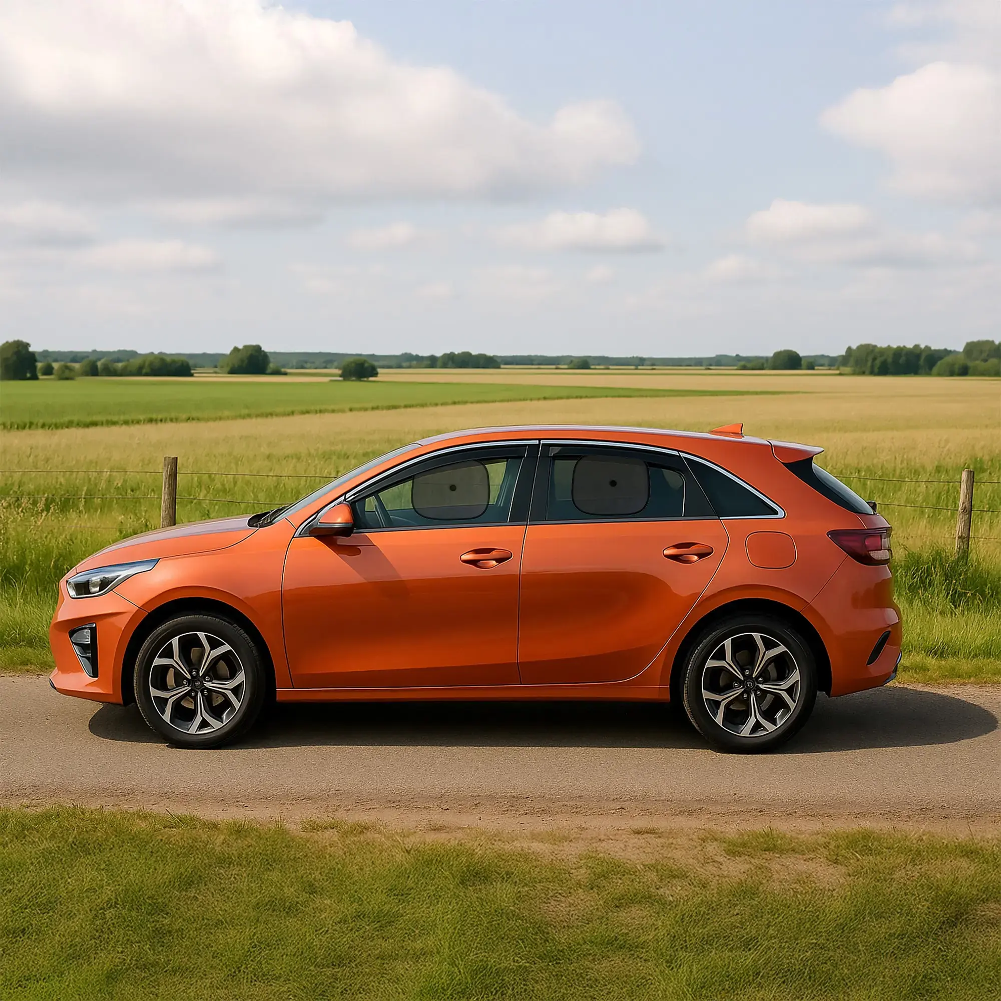 Streetwize Folding Car Sun Blinds – Pair for Side Windows (36 x 44 cm) with Suction Cups