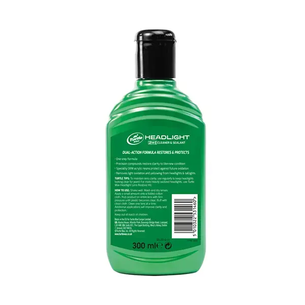 Turtlewax Headlight Cleaner and Sealant 300ml