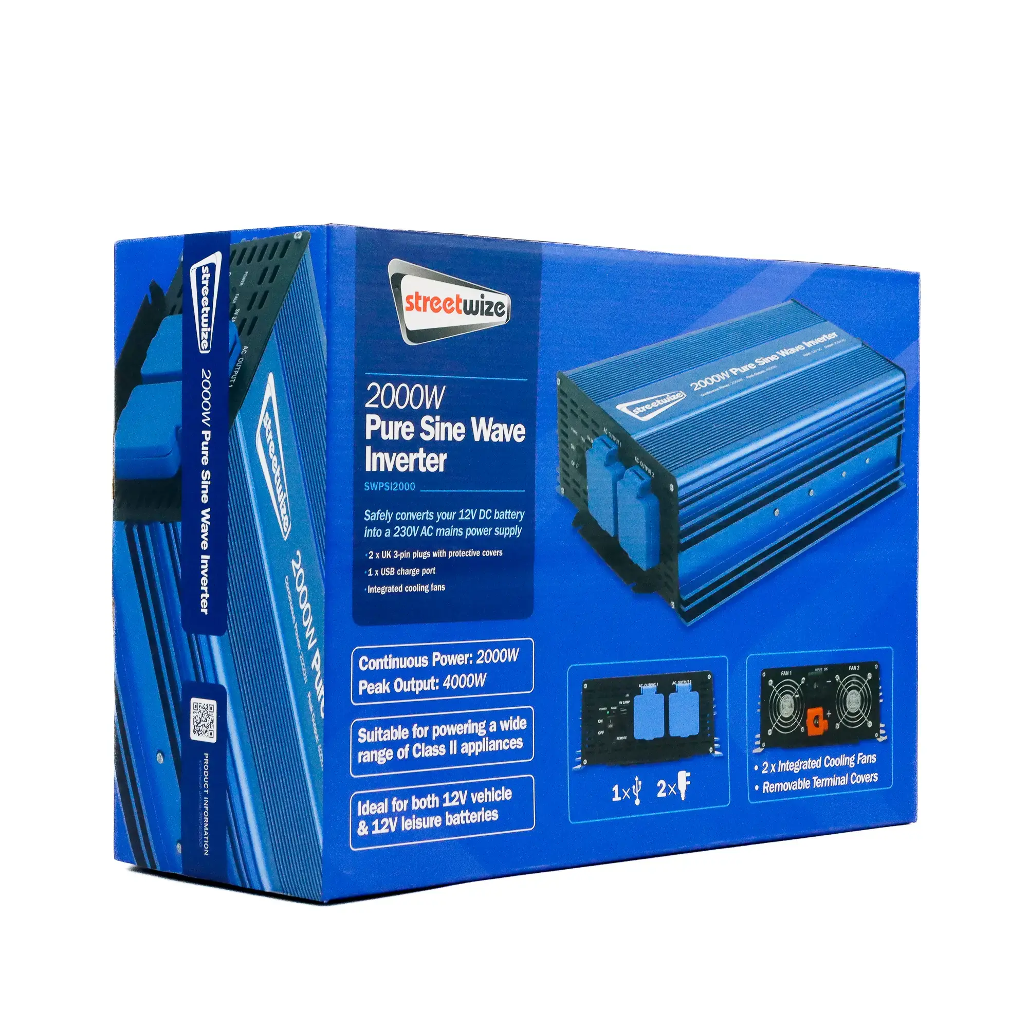Streetwize 2000 Watt Pure Sine Wave Inverter