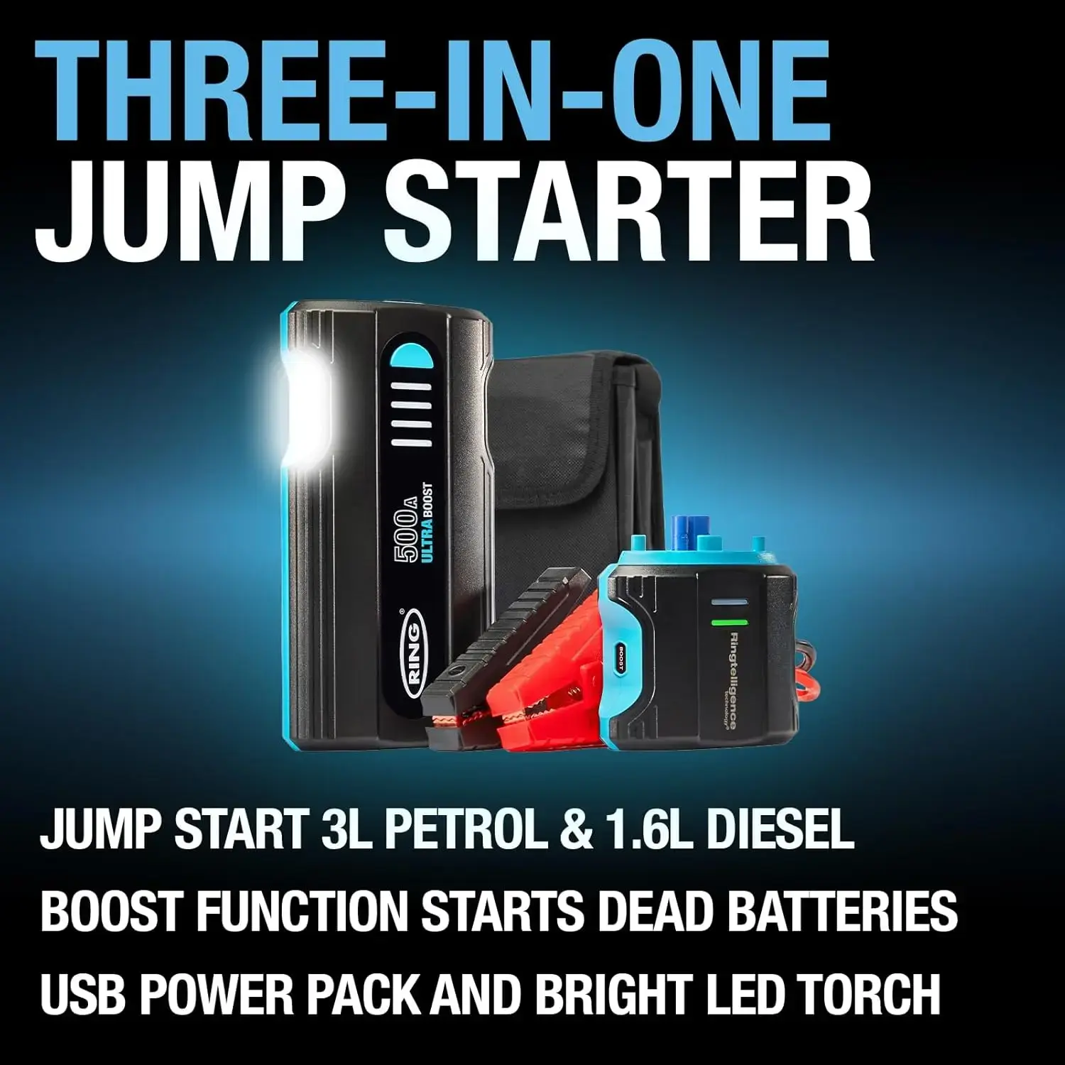 Ring Auto RJS010 ULTRABOOST 500 Jump Starter