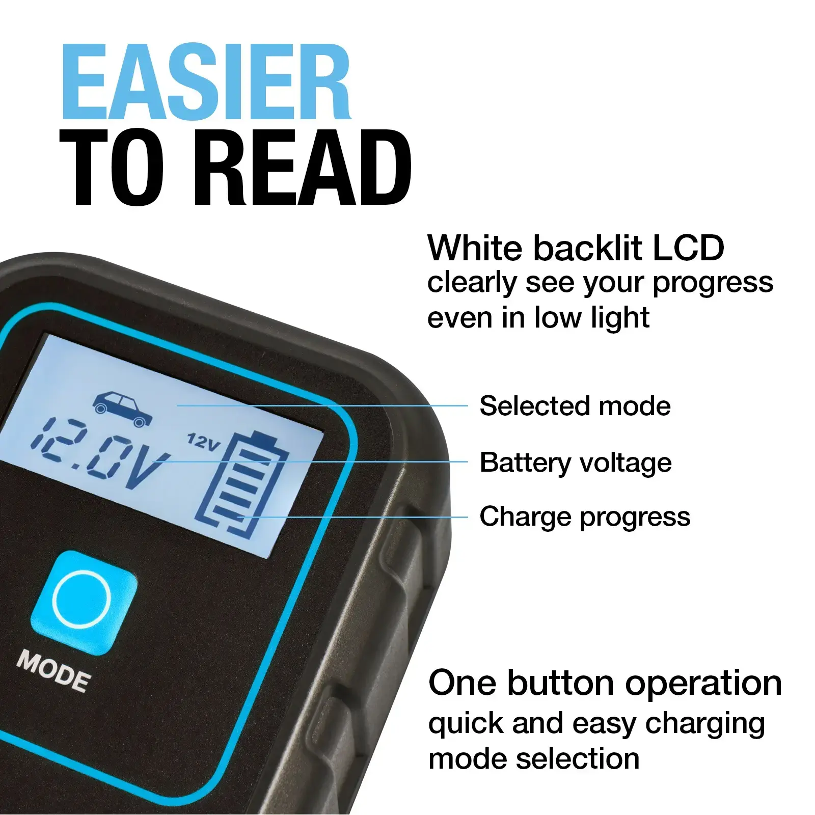Ring Auto RSC904 SMARTCHARGE 4 Charger & Maintainer Lithium Battery Compatible 6V / 12V