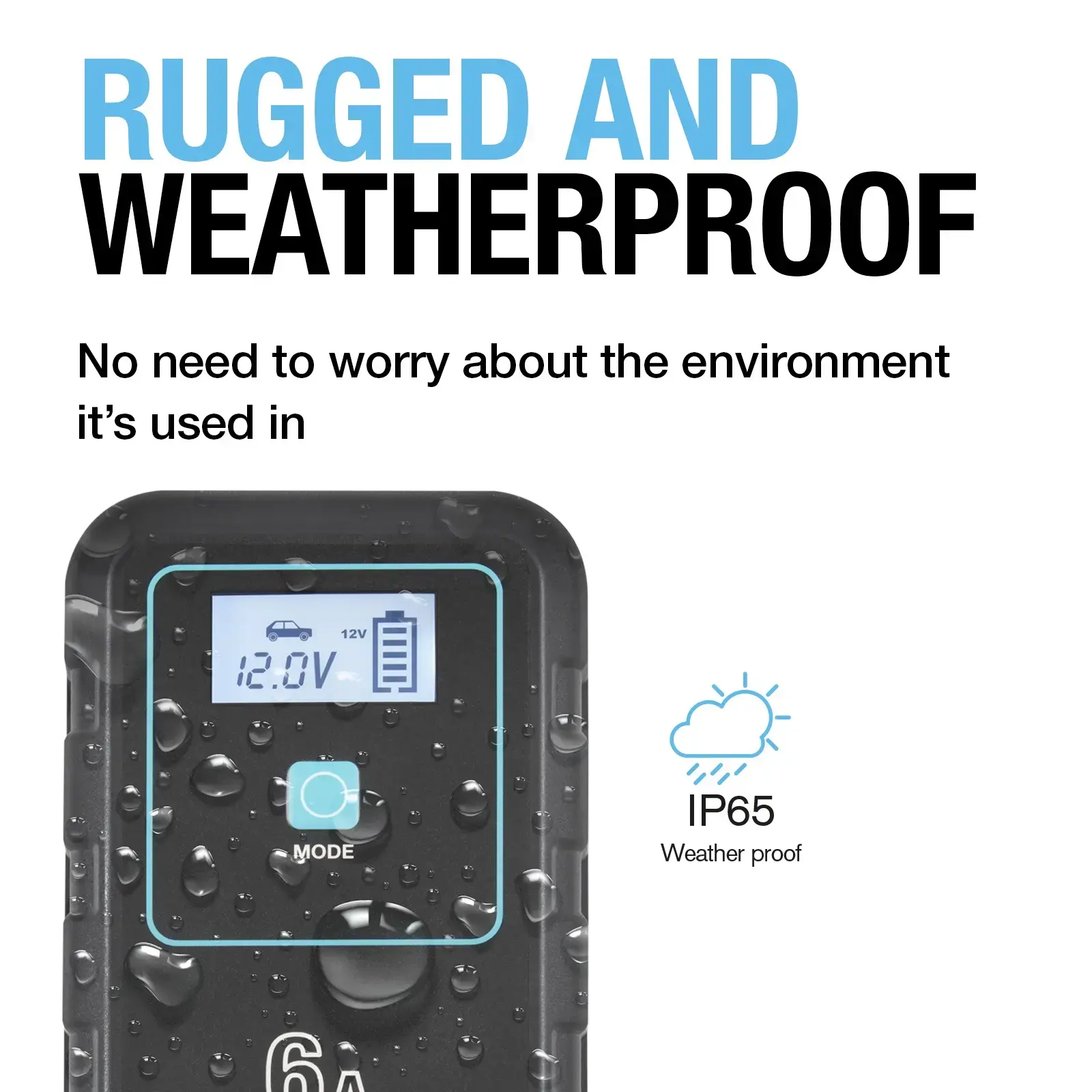 Ring Auto RSC906 SMARTCHARGE 6 Charger & Maintainer Lithium Battery Compatible 6V / 12V