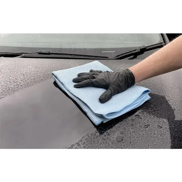 Martin Cox Waffle Quick-Dry Blue Microfibre Drying Towel