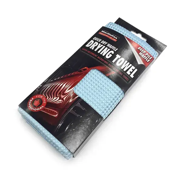Martin Cox Waffle Quick-Dry Blue Microfibre Drying Towel