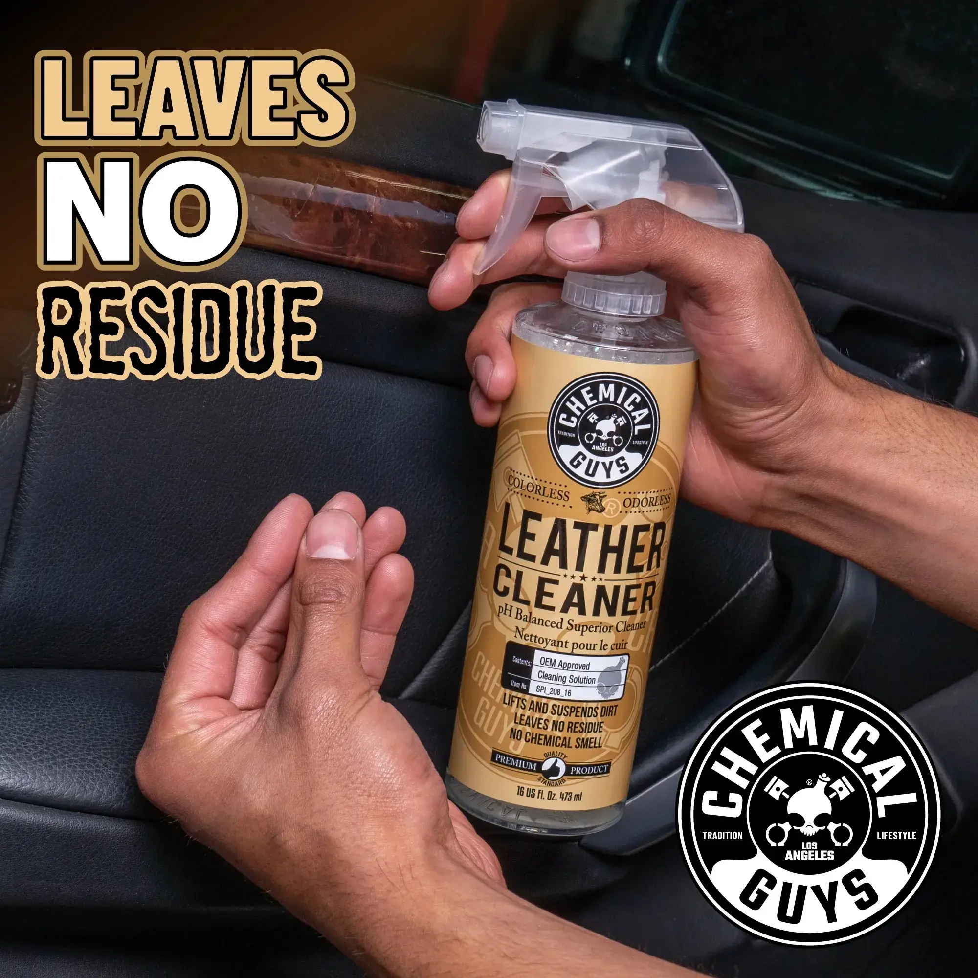 Chemical Guys Leather Cleaner OEM Approved Leather Cleaner 473ml