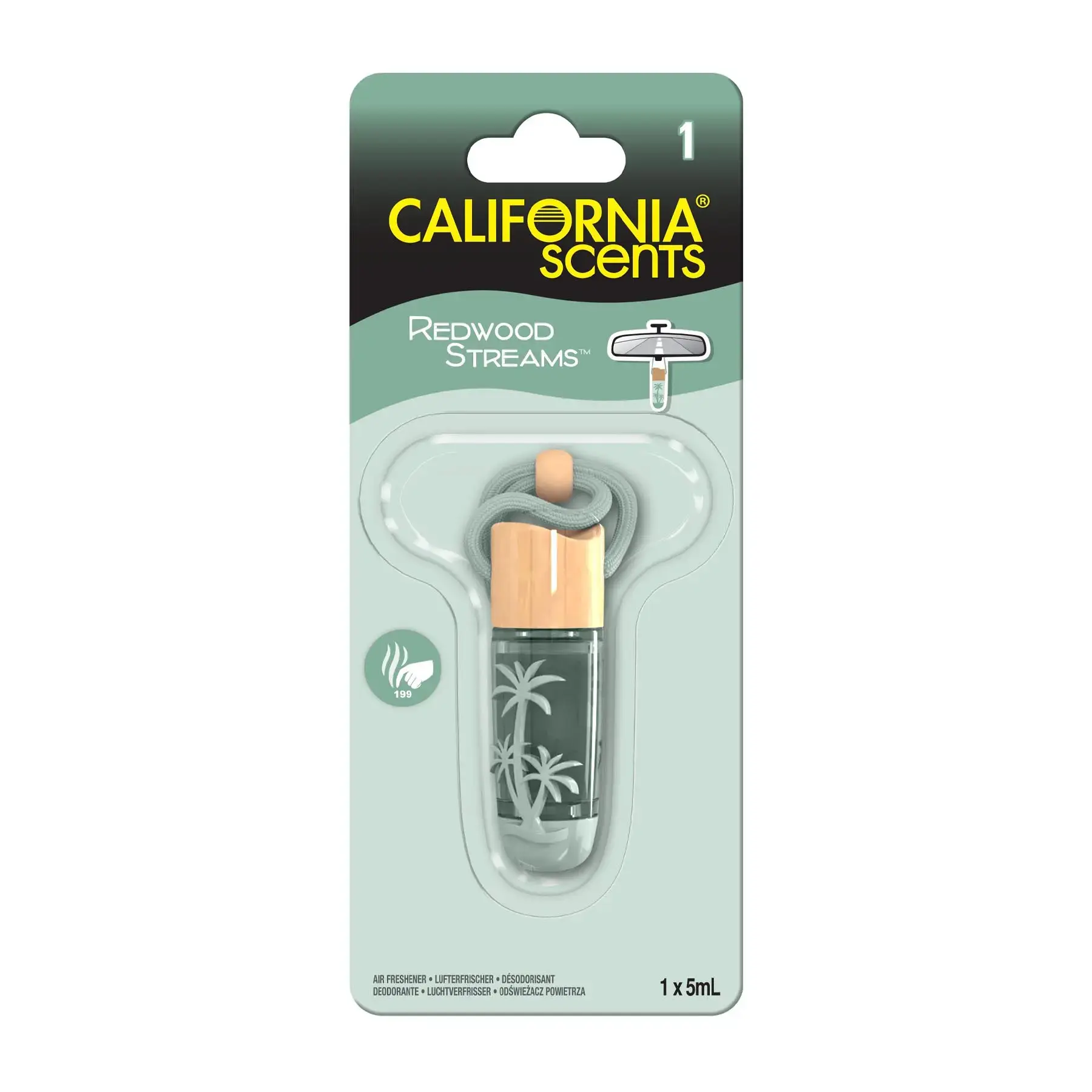 California Scents Redwood Streams Hanging Vial