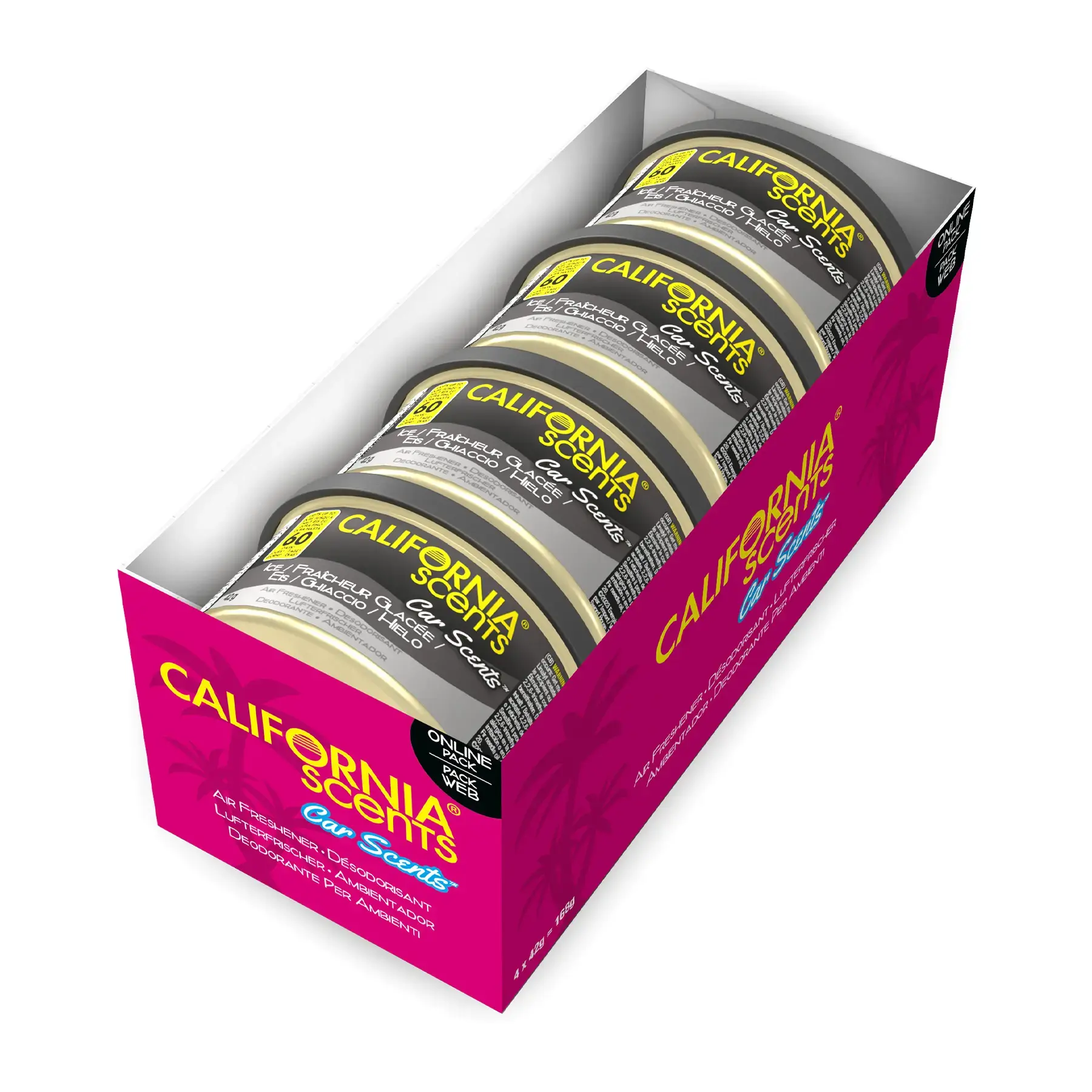 California Scents - Car Scents - Ice 4 Pack
