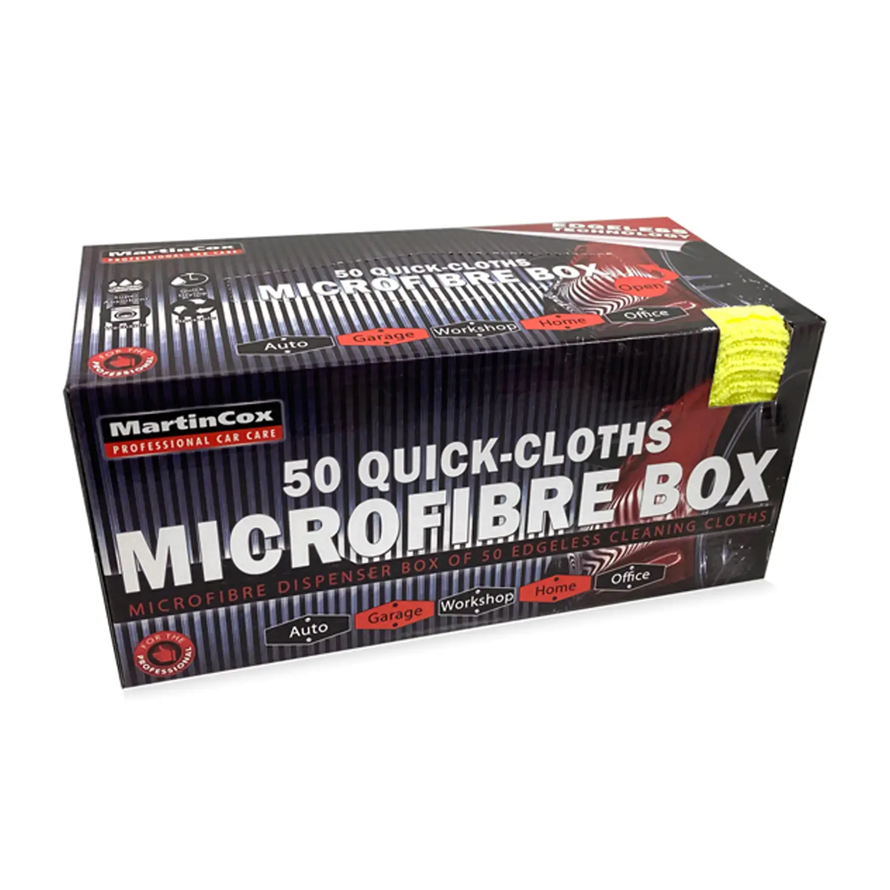 Martin Cox Quick Cloth Microfiber Cloth Dispenser Box of 50
