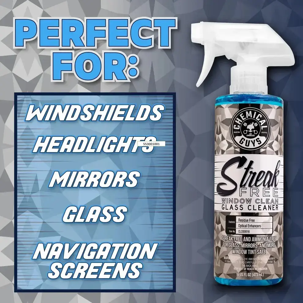 Chemical Guys Streak Free Window Clean Glass Cleaner (16oz)