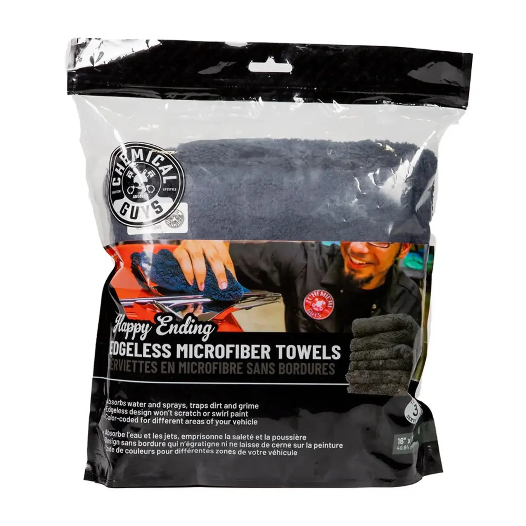 Chemical Guys Happy Ending Towel 3 Pack