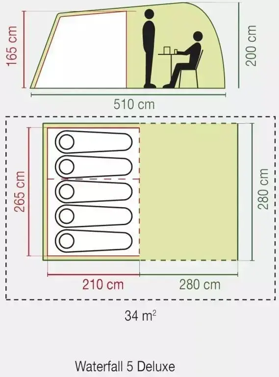 Coleman Waterfall 5 - 5 Person Tent