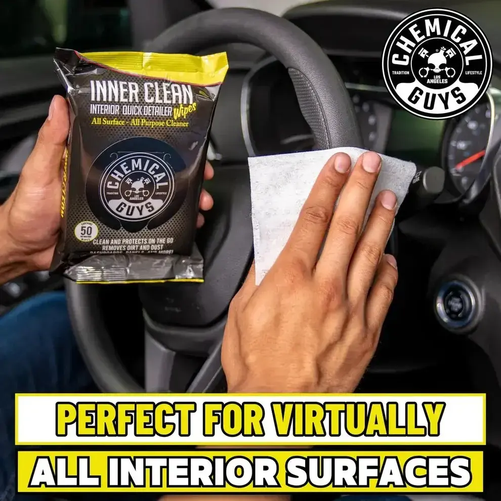 Chemical Guys Innerclean Interior Quick Detailer & Protectant Car Wipes