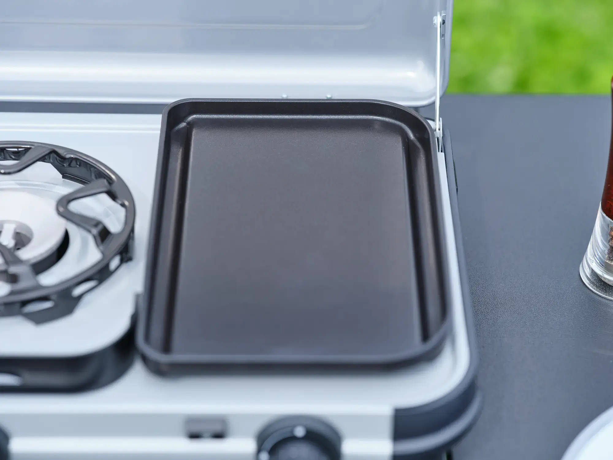 Campingaz Camping Kitchen™ 2 Multi-Cook Double Burner Portable Camping Gas Stove and Sid