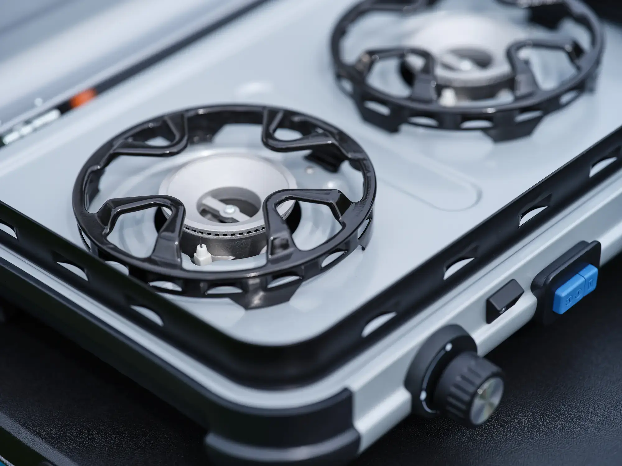 Campingaz Camping Kitchen™ 2 Multi-Cook Double Burner Portable Camping Gas Stove and Sid