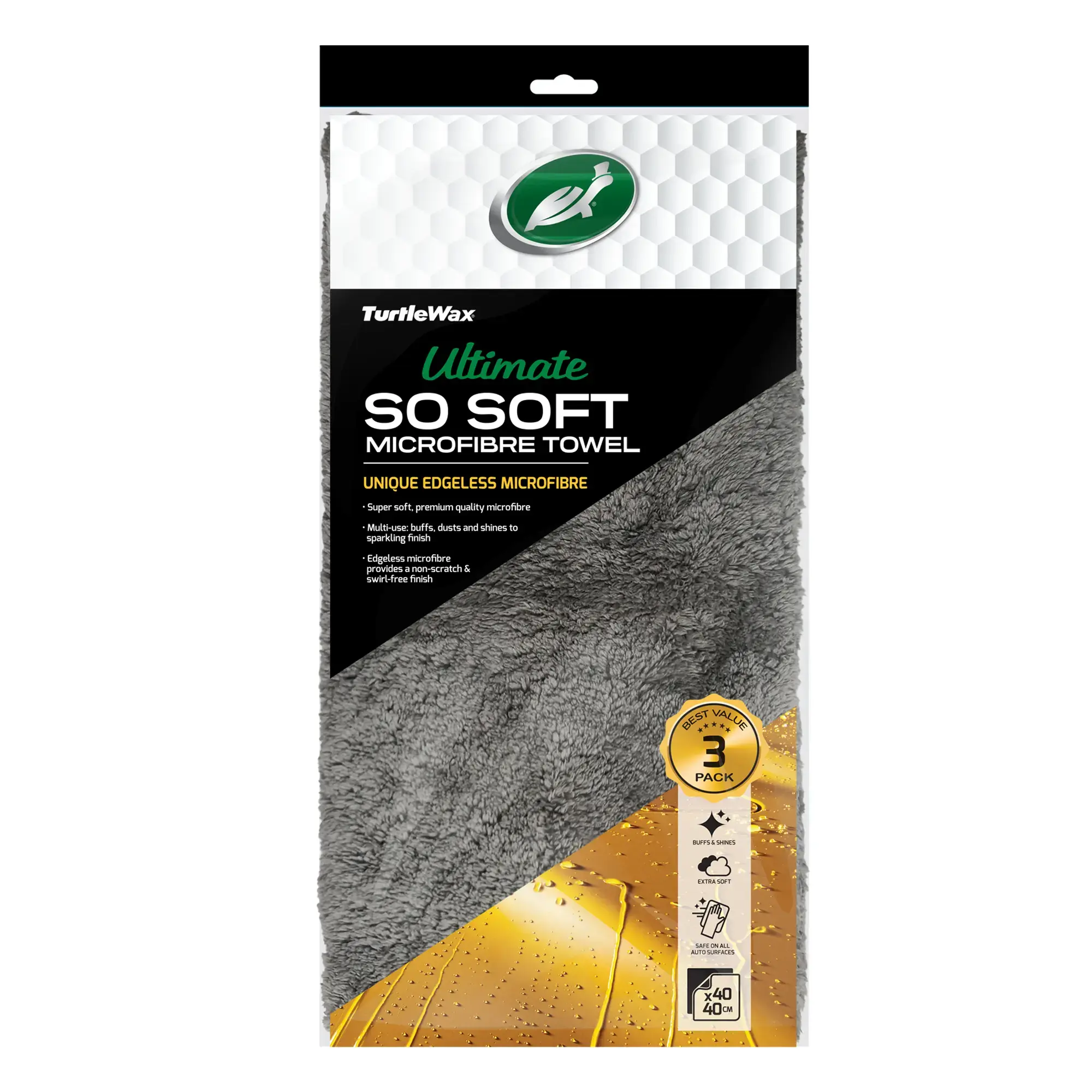 Turtlewax Ultimate So Soft Microfibre Towel 3 Pack