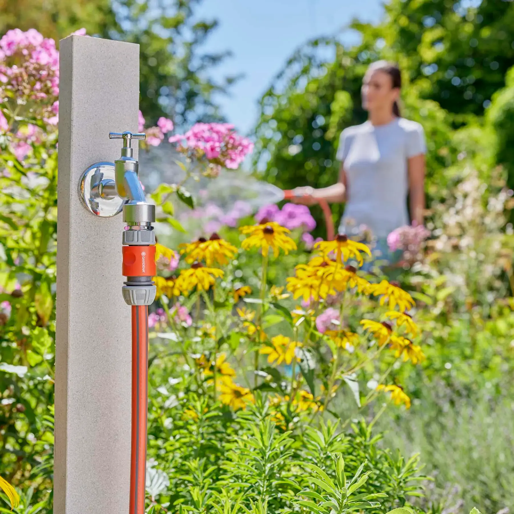 Gardena Basic Hose Set 20m (complete with all fittings)