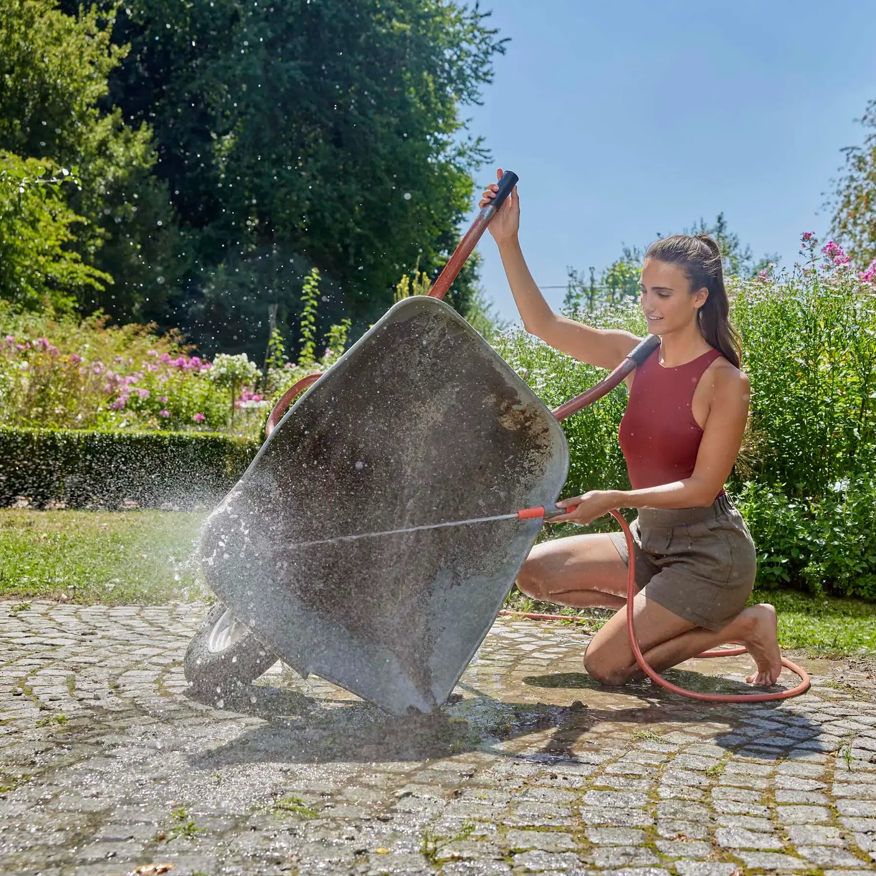 Gardena Basic Hose Set 20m (complete with all fittings)