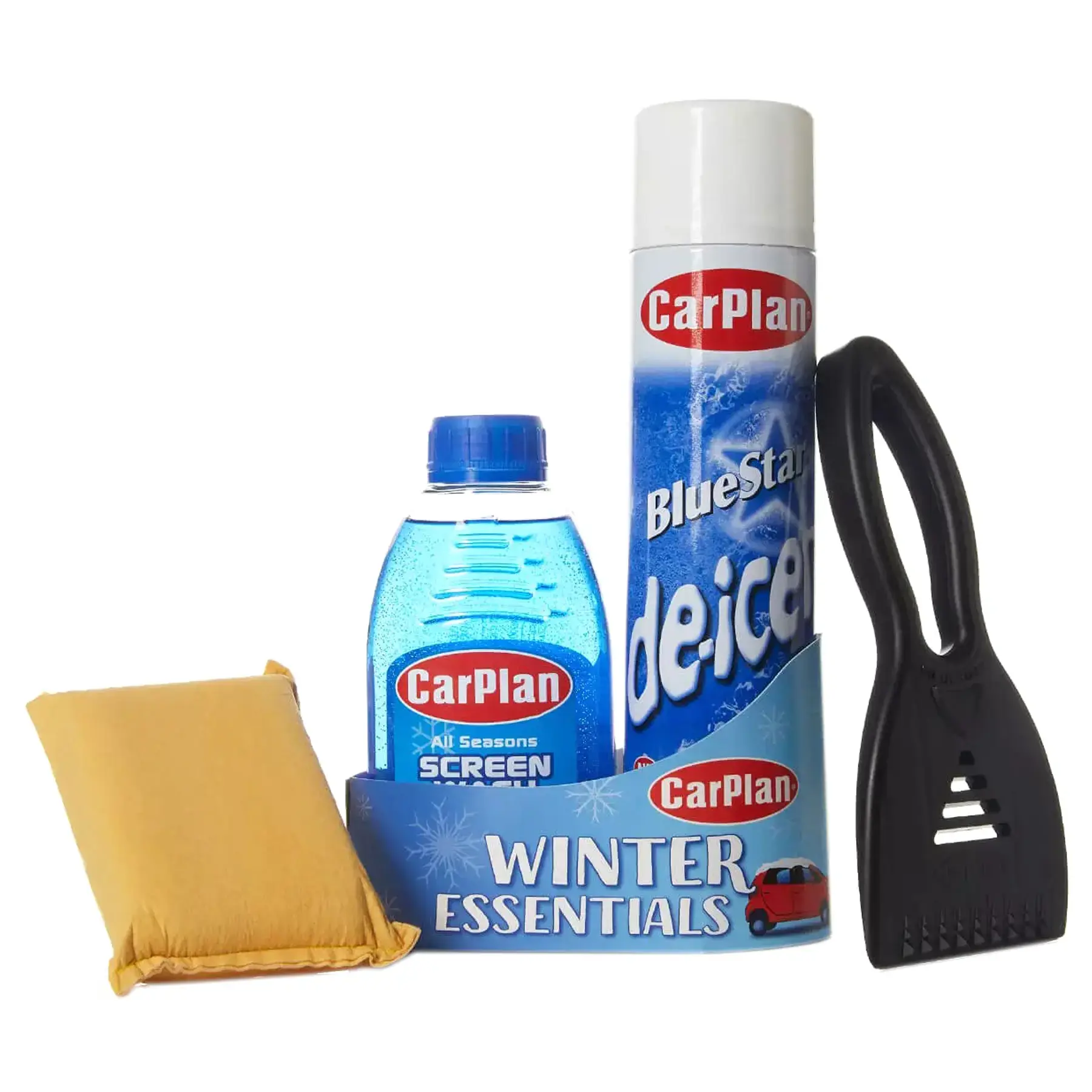 Carplan Winter Essentials Kit - Inc. De-Icer, Screenwash, Scraper, Demister Pad