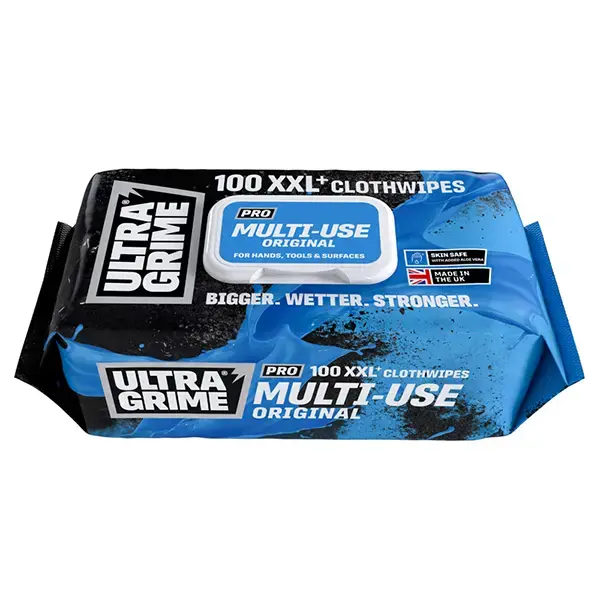 UltraGrime Pro Multiuse XXL Clothwipes 100 Pack