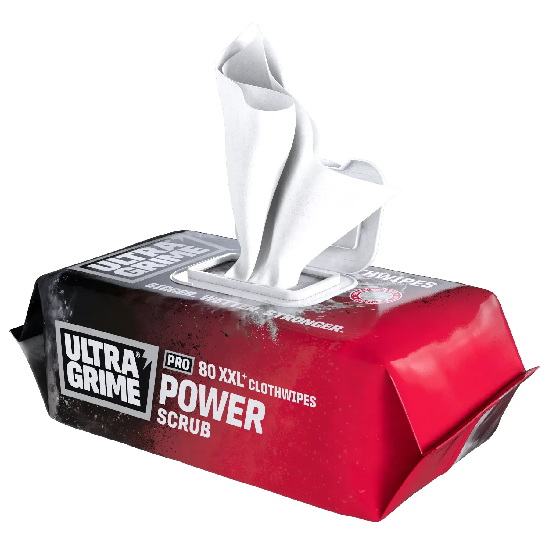 UltraGrime Pro Power Scrub XXL Clothwipes 80 Pack