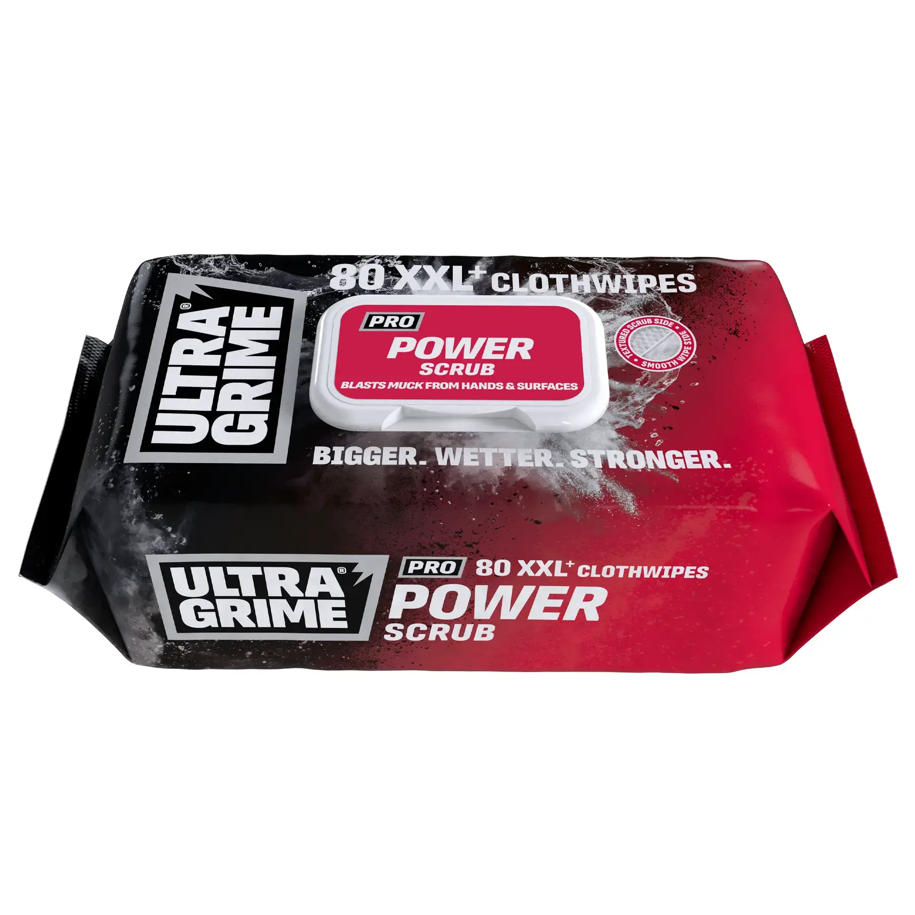 UltraGrime Pro Power Scrub XXL Clothwipes 80 Pack