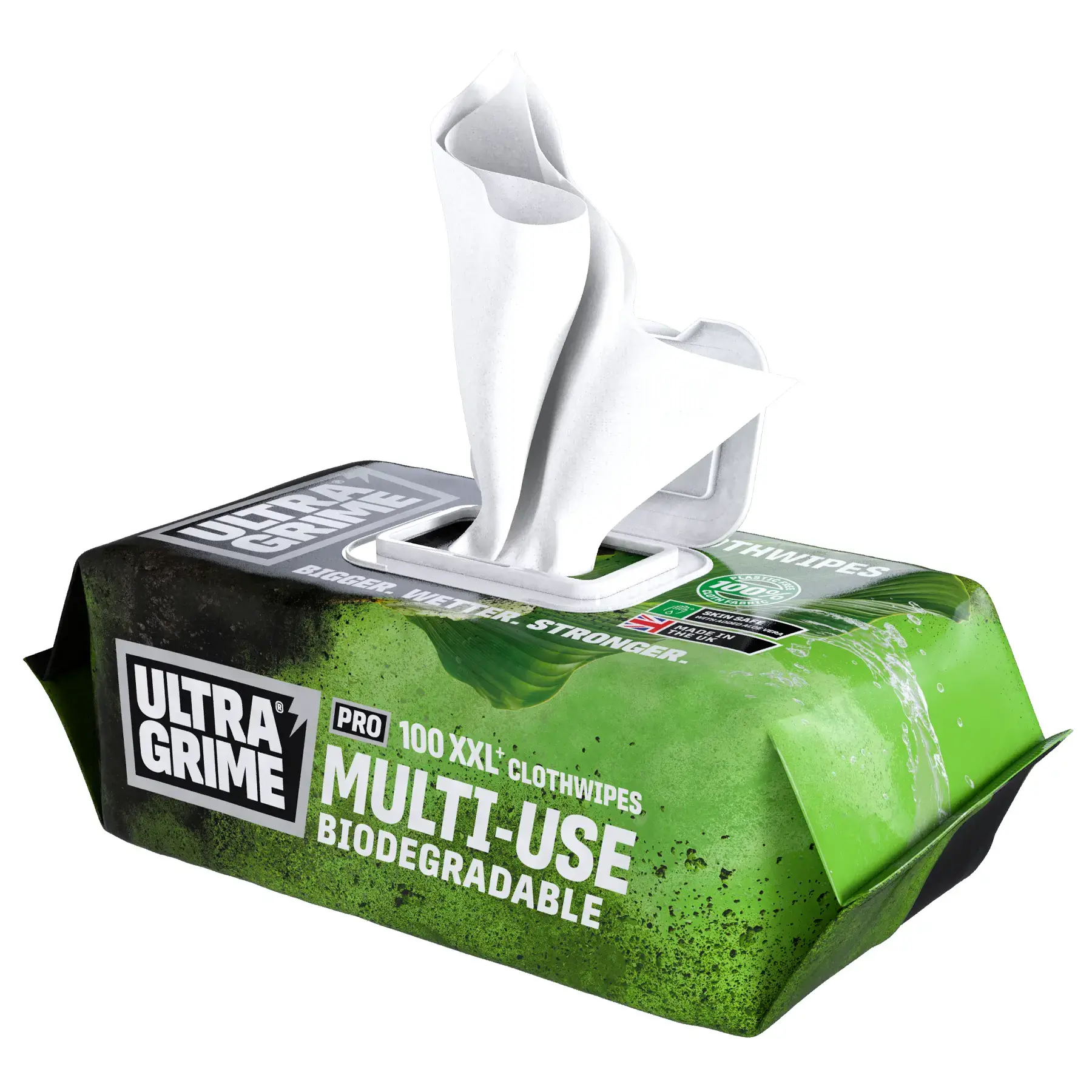UltraGrime Pro Multiuse Bio XXL Clothwipes 100 Pack