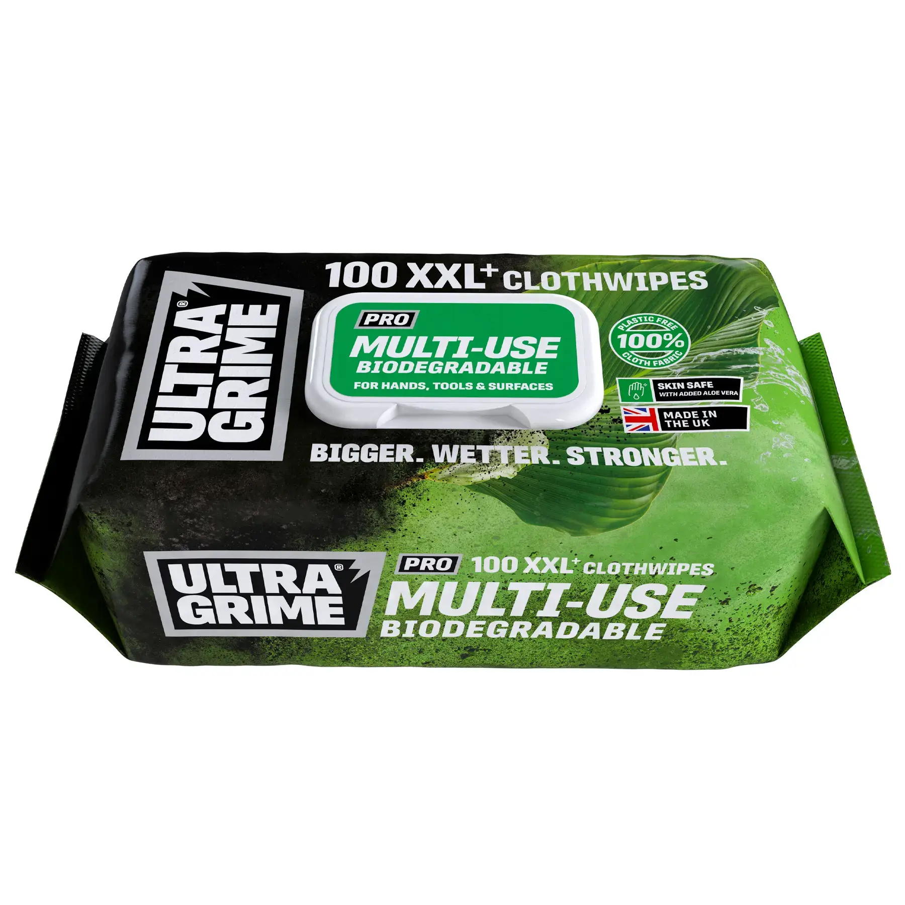 UltraGrime Pro Multiuse Bio XXL Clothwipes 100 Pack
