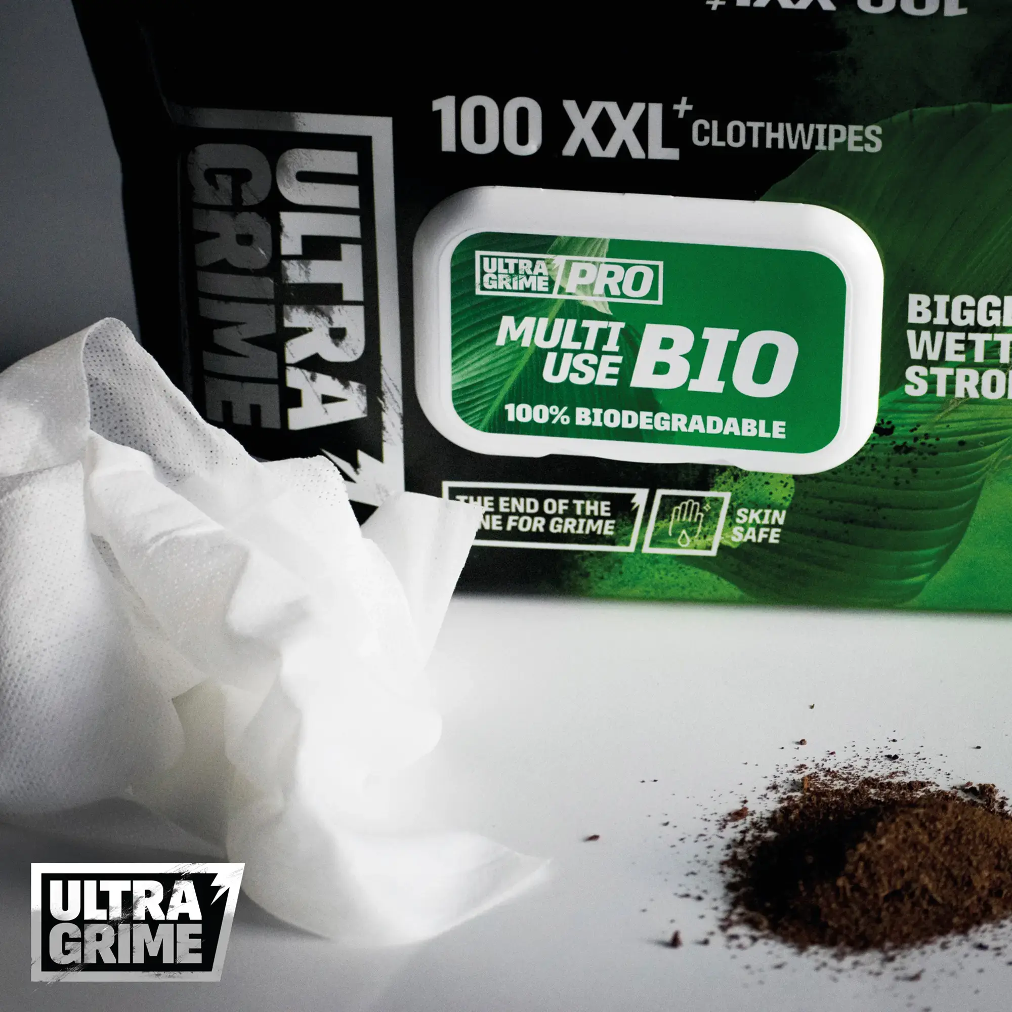 UltraGrime Pro Multiuse Bio XXL Clothwipes 100 Pack