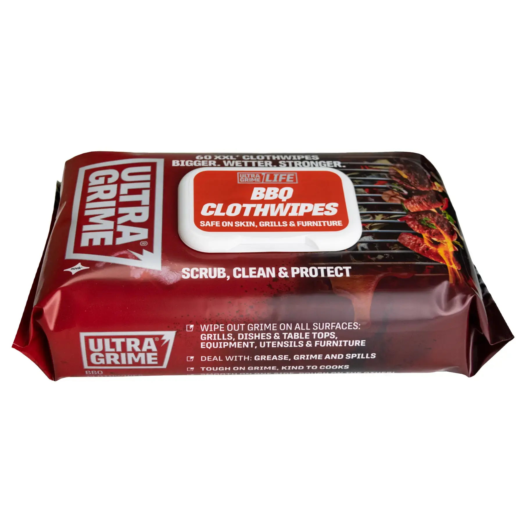 UltraGrime Life BBQ XXL Clothwipes 60 Pack