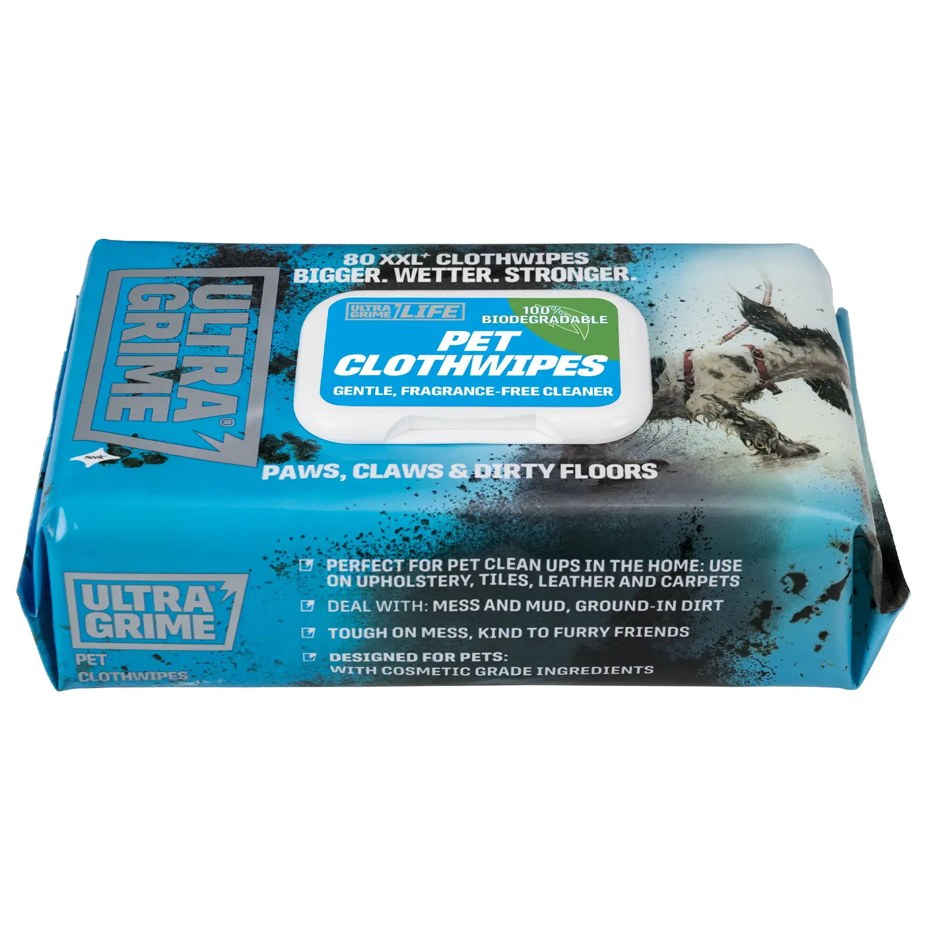 UltraGrime Life Pet XXL Clothwipes 80 Pack