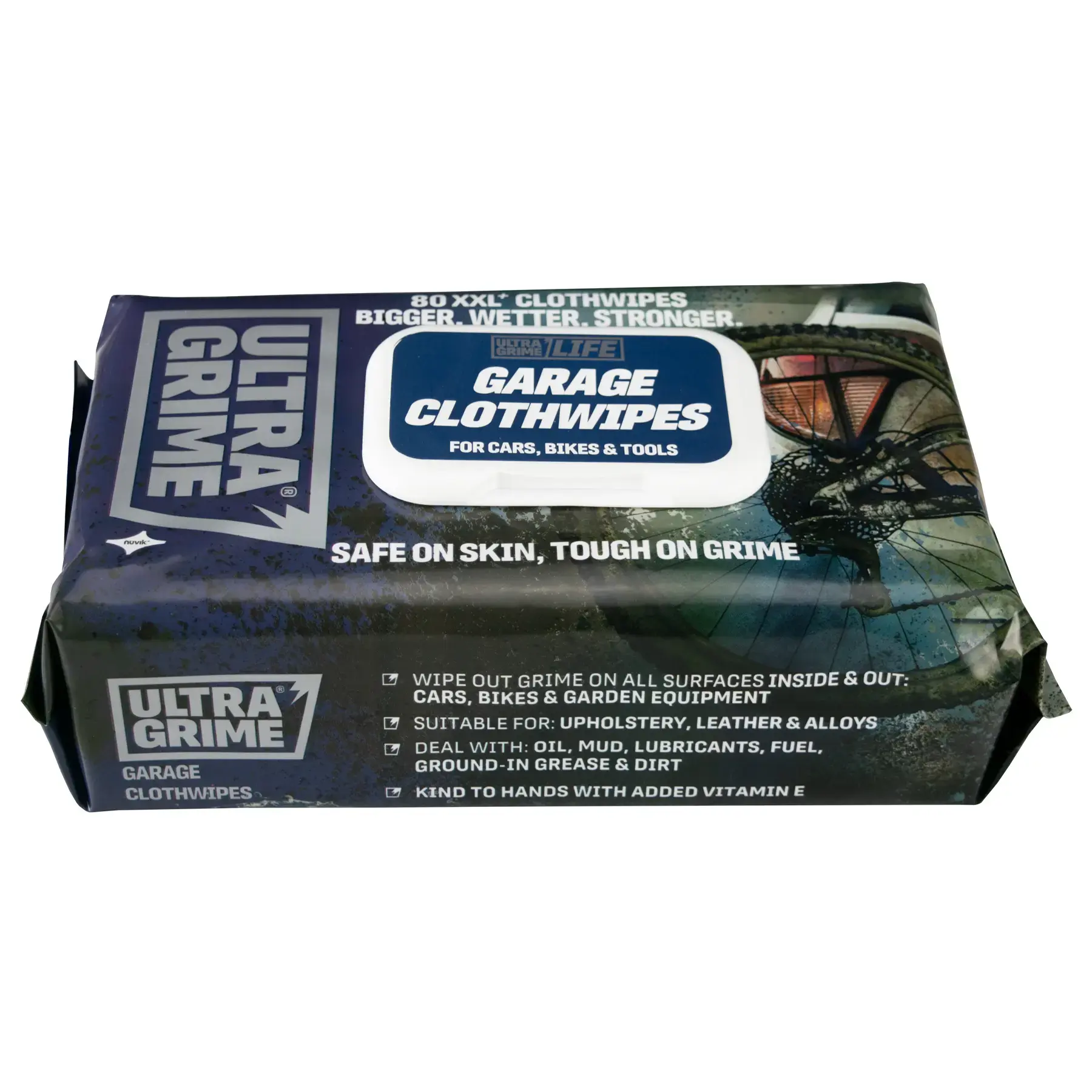 UltraGrime Life Garage XXL Clothwipes 80 Pack